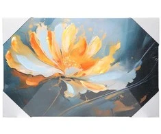Besk Drobės paveikslas Zieds 3D Geltonas 40x60 cm