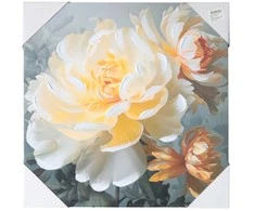 Besk Kanva su 3d atspaudu Peonija 2 50x50cm
