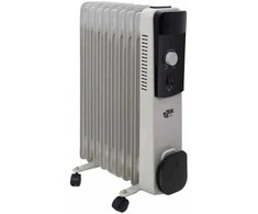 Besk Alyvos radiatoriaus 9 Sekcijų 2000W Pilka