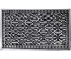 Durų kilimėlis BESK 45x75cm Guminis Pilkas