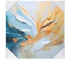 Besk Drobė su 3D spauda, 50x50 cm, Abstrakcija 2