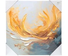 Besk Drobė su 3D spauda, 50x50 cm, Abstrakcija 3