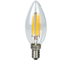 Besk Led lemputė C35 Šilta balta, 4W, E14