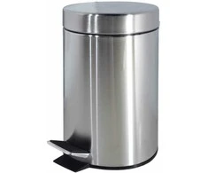 Besk Bikuva.lt Šiukšliadėžė Pedalinis 3L Chromuota