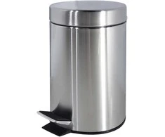 Besk Bikuva.lt Šiukšliadėžė Pedalinis 3L Chromuota