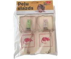 Besk Pelės gaudyklė medinė, 2 vnt.