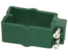 Besk Plastikinis spaustukas 40x60mm Žalias