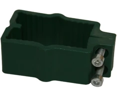 Besk Plastikinis spaustukas 40x60mm Žalias