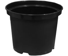 Vazonas BESK Apvalus Juodas 22 cm 5.4 L