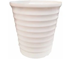 Besk Gėlių vazonas plastikinis 35x38cm, baltas