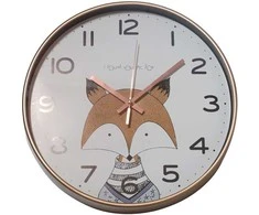 Besk Vaikiškas sieninis laikrodis 30 cm, lapė