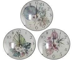 Besk Sieninis laikrodis 30 cm, su raštu