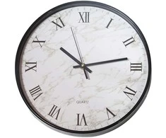Besk Sieninis laikrodis 30cm Baltas