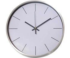 Besk Sieninis laikrodis 30cm, metalinis