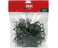 Besk Tvirtinimo elementai augalams 26x20mm 50vnt, žali