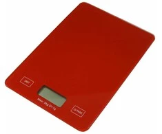 Virtuvinės svarstyklės Besk Svari virtuves digitālie 5kg sarkani