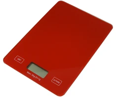 Virtuvinės svarstyklės Besk Svari virtuves digitālie 5kg sarkani