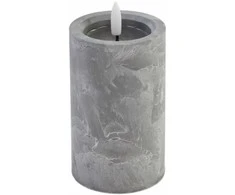 Besk Svece LED 7.5x15cm, akmens efektu