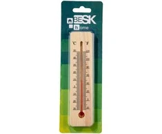 Besk Lauko ir vidaus termometras Medinis 15cm