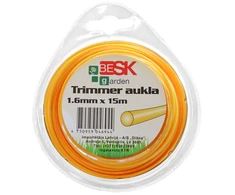 Besk Trimmerio aukla 1.6mm x 15m Apvali