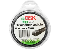 Besk Trimmera aukla 2.4mm*15m kvadr.