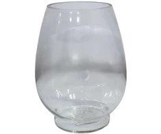 Besk Bikuvalt Stiklinė vaza, permatoma, 10x20cm