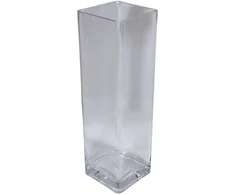 Besk Vaza stiklinė permatoma 12x40cm