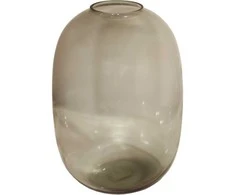 Besk Vazelė stiklinė 30cm, dūminė ruda