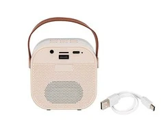 Bezvadu skaļrunis Blow Karaoke RGB bēša, 10 W