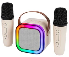 Bezvadu skaļrunis Blow Karaoke RGB bēša, 10 W