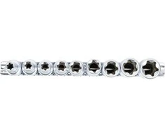 Bgs Technic Galvučių rinkinys E-Tipas | Ilgos | 12,5 mm (1/2") | E10 - E24 | 9 vnt. (2026)
