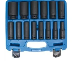 BGS Gilių smūginių galvučių rinkinys – 1/2 colio jungtis – 10–32 mm – 14 vnt.