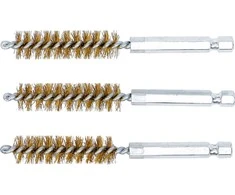 BGS Žalvarinis šepetėlis, 12 mm, 6,3 mm, 1/4, pavara, 3 vnt.