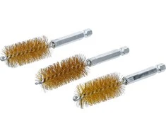 Bgs Technic Žalvariniai šepečiai vamzdeliams | 19 mm | 6,3 mm (1/4") | 3 vnt. (3078-19-M)