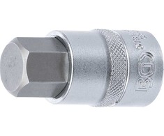 Bgs Technic Antgalis įpresuotas į galvutę | 12,5 mm (1/2") | hex šešiakampis 19 mm (5184-H19)