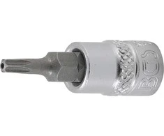 Grąžtas Bgs Technic Antgalis įpresuotas į galvutę | 6.3 mm (1/4") | T-star su skyle (Torx) T15 (2358)