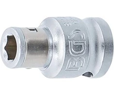 Grąžtas BGS Atsuktuvų antgalių adapteris – 3/8" tvirtinimas – 6.3 mm antgaliui