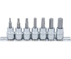 BGS Atsuktuvų antgalių rinkinys - 3/8" tvirtinimas - 3-10 mm antgaliai - 7 vnt.