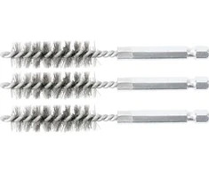 Bgs Technic Plieniniai šepečiai vamzdeliams | 13 mm | 6,3 mm (1/4") | 3 vnt. (3078-13-S)