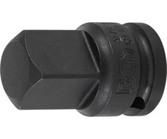 Grąžtas BGS Smūginio galvutės adapteris – 1/2" vidinė jungtis – 3/4" išorinė jungtis