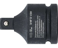 Grąžtas BGS Smūginis veržliasukio adapteris – 3/4" vidinė jungtis – 1/2" išorinė jungtis