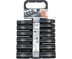 Bgs Technic Smūginių ilgų galvučių rinkinys | 12,5 mm (1/2") | 10-32 mm | 13 vnt. (95207)