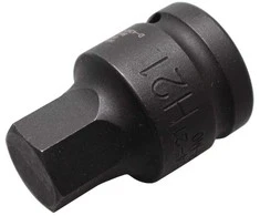 Grąžtas BGS Smūginis antgalis su lizdu - 21 mm Antgalis - 3/4 Tvirtinimas - 55 mm Ilgis