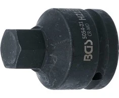 Grąžtas BGS Smūginis antgalis su lizdu - 21 mm Antgalis - 3/4 Tvirtinimas - 55 mm Ilgis