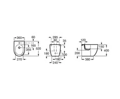 Pastatoma bidė Roca Meridian Compact A357247000