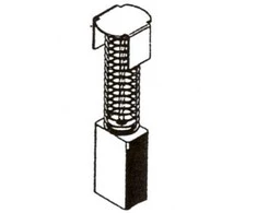 Haushalt Angliniai šepetėliai 30-04-095-H, 6 x 11 x 17,5 mm, 2 vnt