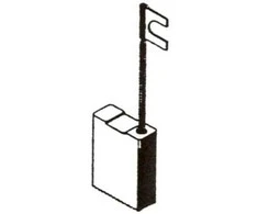 Haushalt Angliniai šepetėliai 30-06-011-H, 6,3 x 10 x 17 mm, 2 vnt