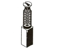 Haushalt Angliniai šepetėliai 30-06-021-H, 6,3 x 6,3 x 17 mm, 2 vnt