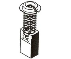 Haushalt Angliniai šepetėliai 30-00-250-H, 7 x 11 x 19 mm, 2 vnt