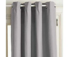 Blackout aizkari Atmosphera ISA THERMO 172412D, krēmkrāsa/pelēka, 140 cm x 260 cm